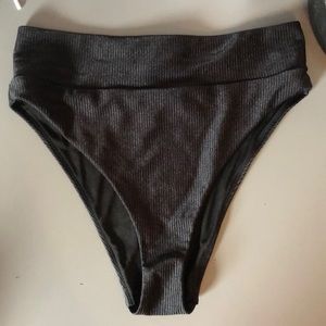 Aerie high cut cheeky black bottoms